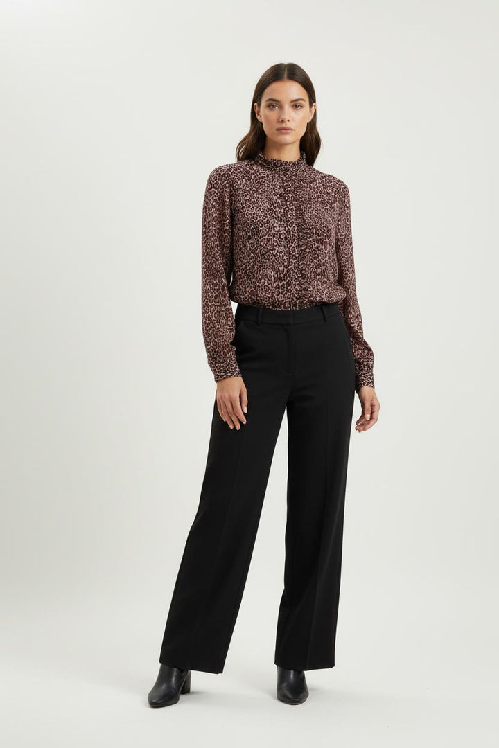 Chemise Rose et Noire - Taille S/36 de la marque IKKS | PARAD60655 - Vendu par Paradigme - Image 1