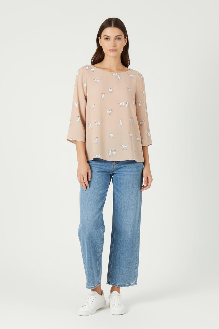 Blouse Beige - Taille S/36 de la marque Claudie Pierlot | PARAD60656 - Vendu par Paradigme - Image 1