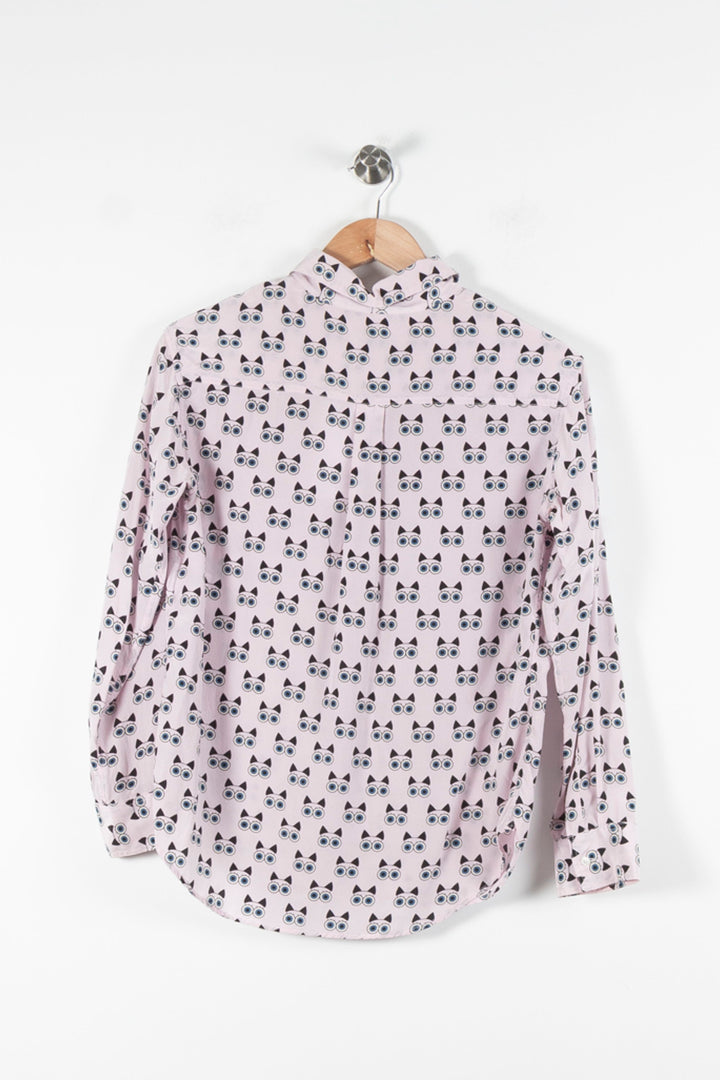 Chemise Rose et Noire - Taille M/38 de la marque Sandro | PARAD60674 - Vendu par Paradigme - Image 4