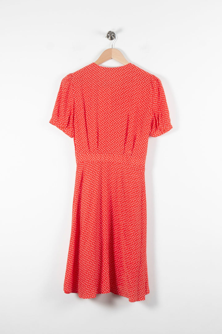 Robe Midi Rouge à Pois Blancs - Taille S/36 de la marque Comptoir des Cotonniers | PARAD60687 - Vendu par Paradigme - Image 4