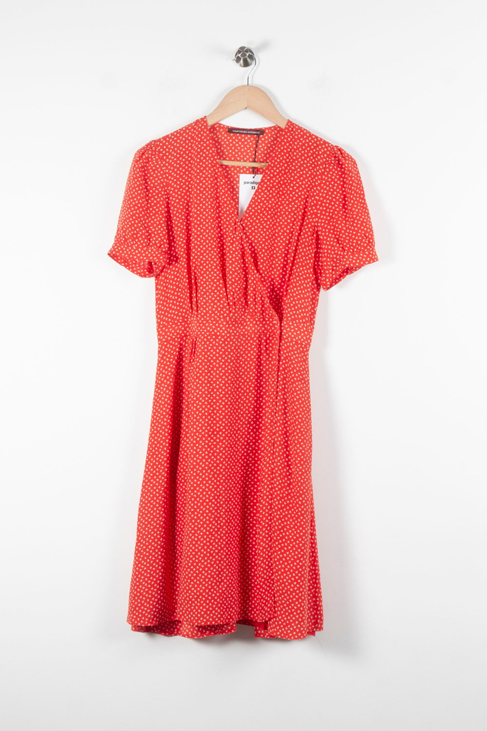 Robe Midi Rouge à Pois Blancs - Taille S/36 de la marque Comptoir des Cotonniers | PARAD60687 - Vendu par Paradigme - Image 2