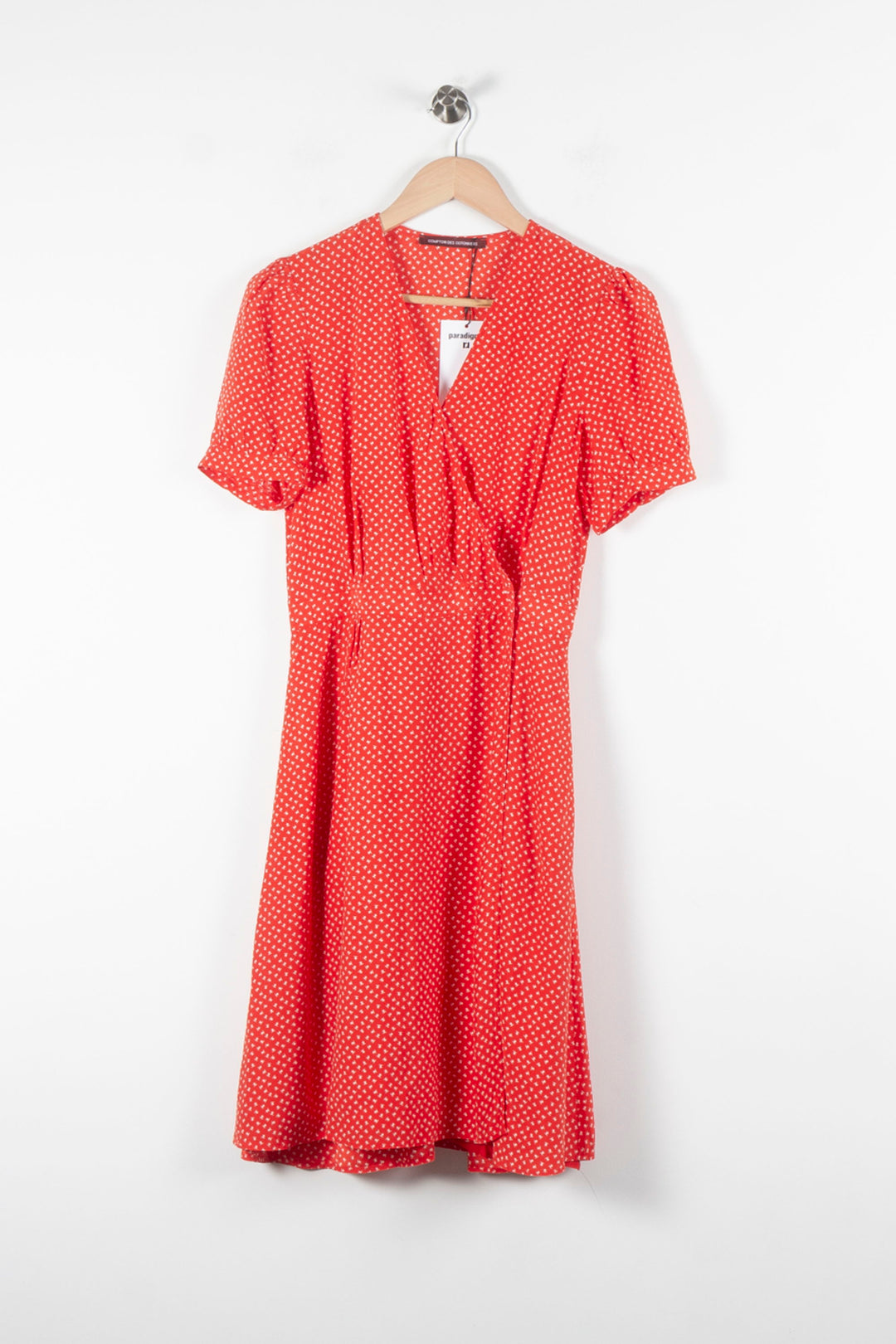 Robe Midi Rouge à Pois Blancs - Taille S/36 de la marque Comptoir des Cotonniers | PARAD60687 - Vendu par Paradigme - Image 2
