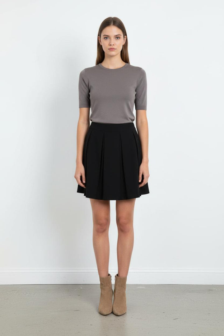 Jupe Plissée Noire - Taille L/40 de la marque Sud express | PARAD60690 - Vendu par Paradigme - Image 1