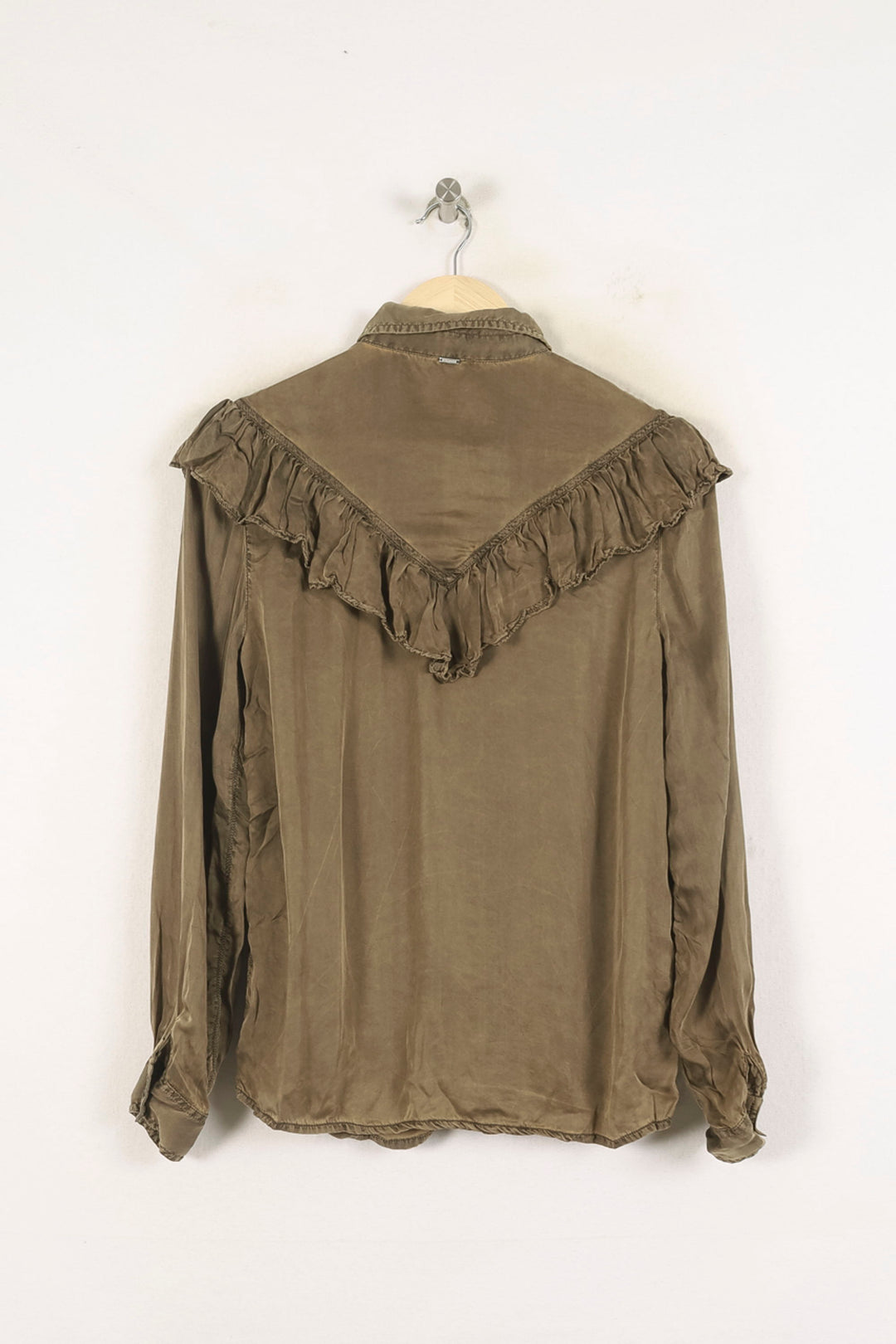 Chemise Volantée Verte - Taille XS/34 de la marque IKKS | PARAD60693 - Vendu par Paradigme - Image 4