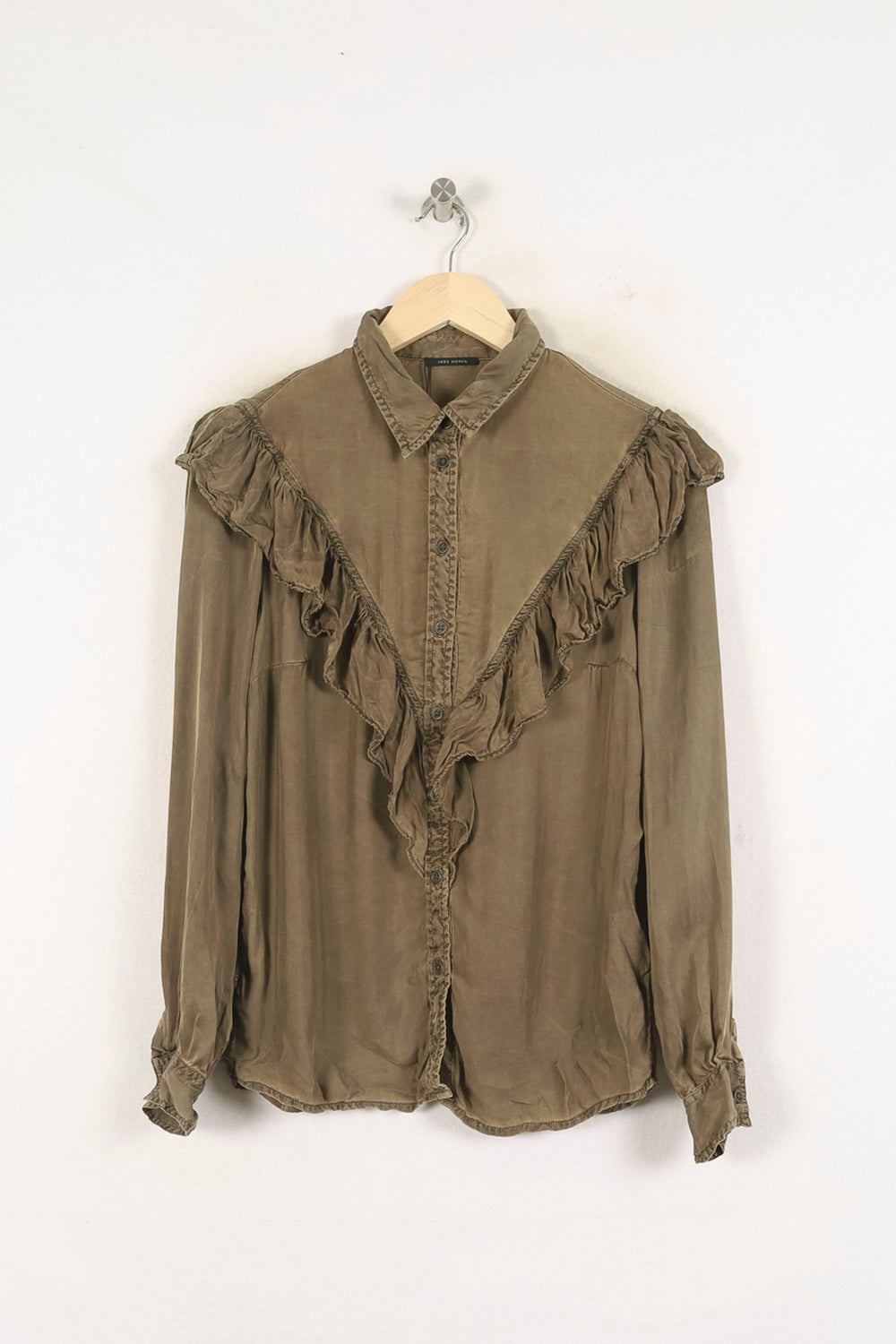 Chemise Volantée Verte - Taille XS/34 de la marque IKKS | PARAD60693 - Vendu par Paradigme - Image 2