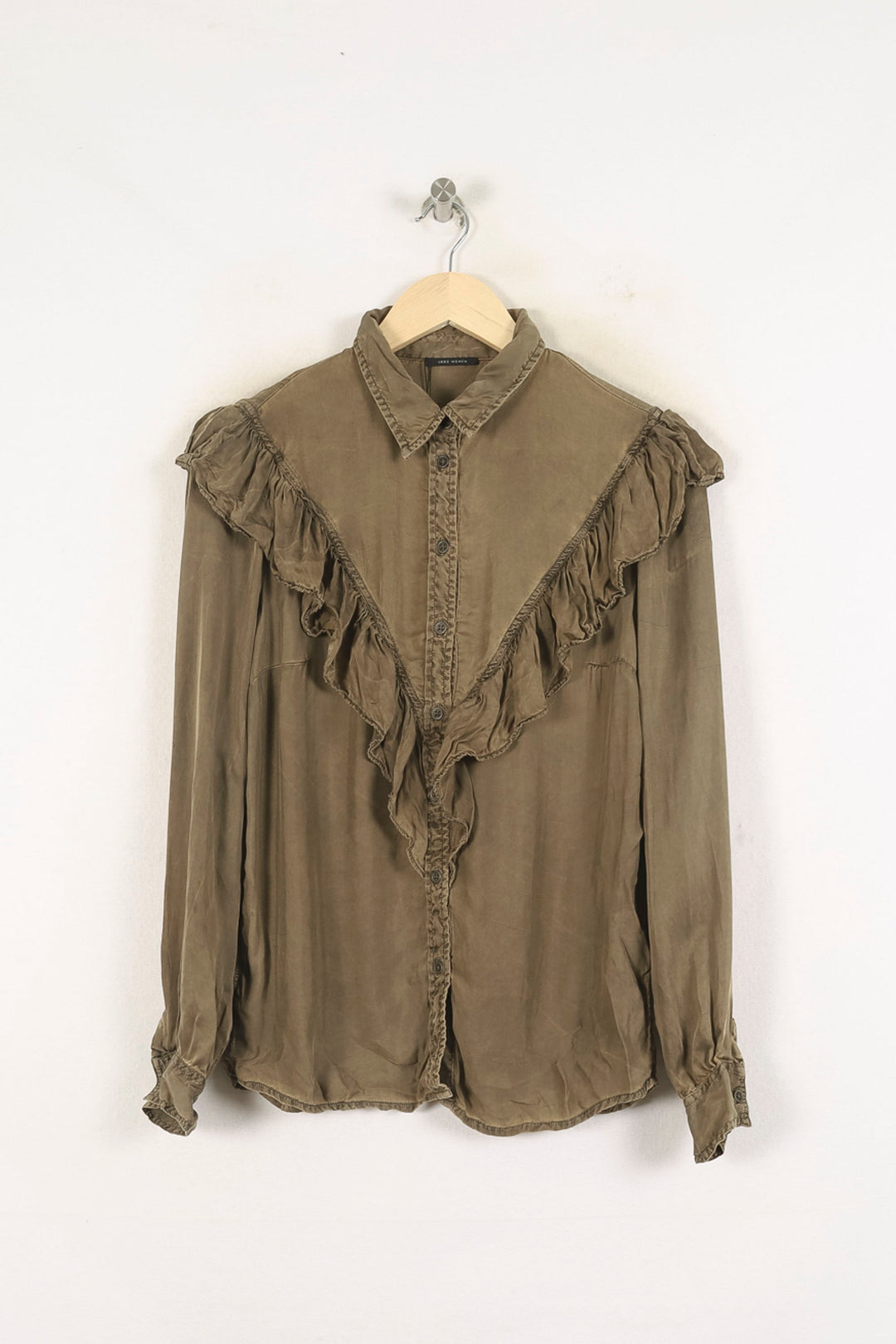 Chemise Volantée Verte - Taille XS/34 de la marque IKKS | PARAD60693 - Vendu par Paradigme - Image 2