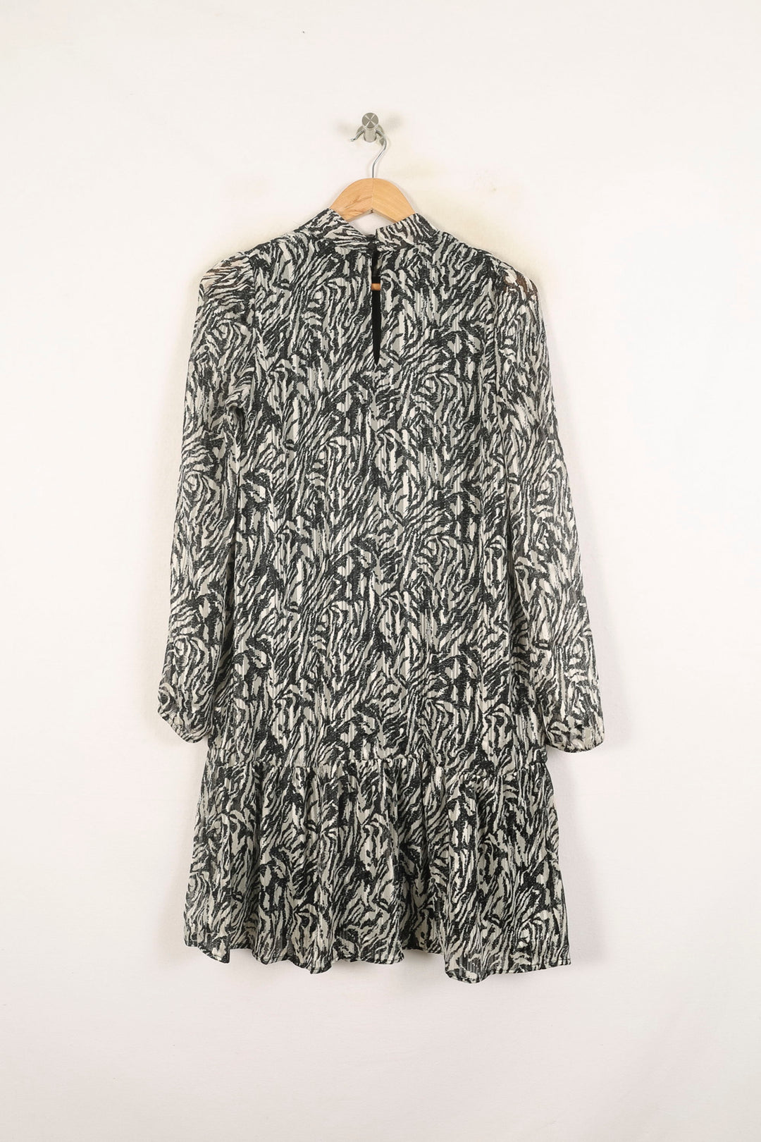 Robe Midi Noire et Blanche - Taille XS/34 de la marque IKKS | PARAD60695 - Vendu par Paradigme - Image 4