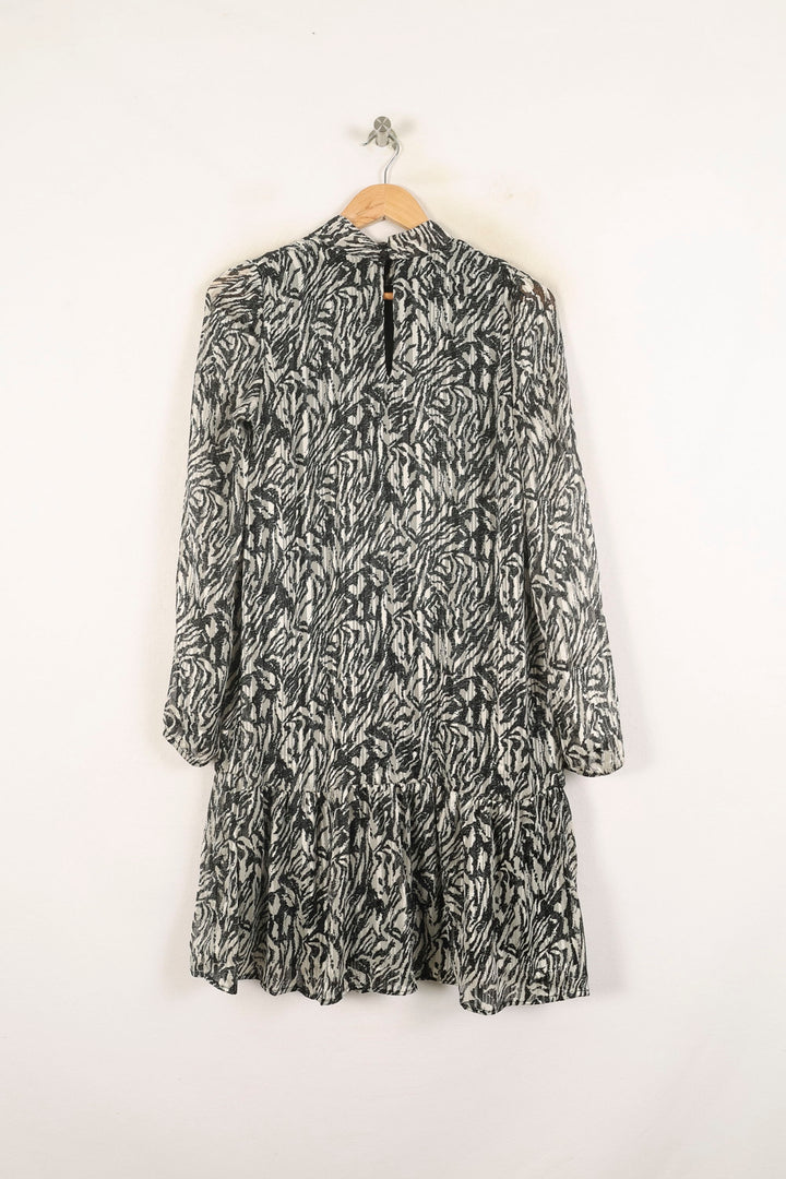 Robe Midi Noire et Blanche - Taille XS/34 de la marque IKKS | PARAD60695 - Vendu par Paradigme - Image 4
