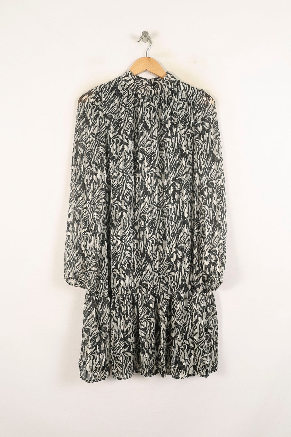 Robe Midi Noire et Blanche - Taille XS/34 de la marque IKKS | PARAD60695 - Vendu par Paradigme - Image 2