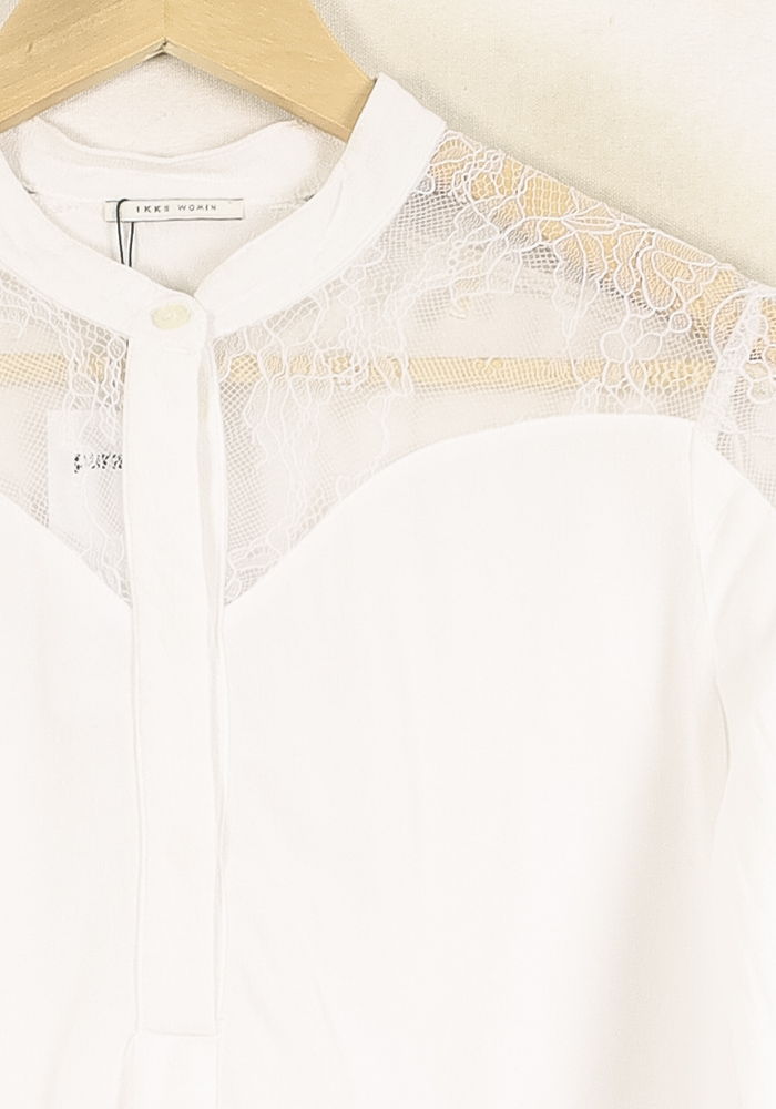 Blouse Blanche - Taille XS/34 de la marque IKKS | PARAD60703 - Vendu par Paradigme - Image 3