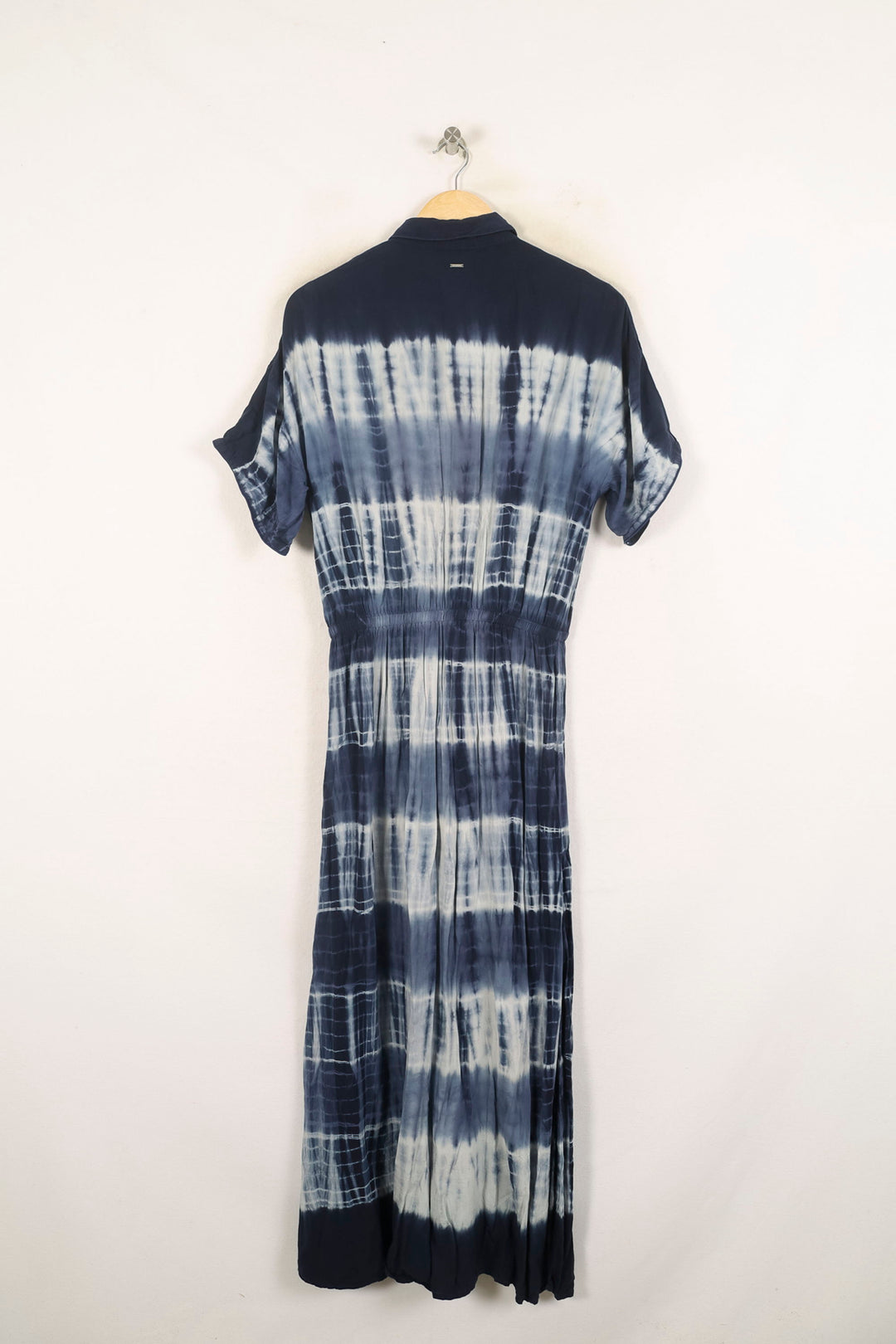 Robe chemise longue bleue et blanche - Taille S/36 de la marque IKKS | PARAD60713 - Vendu par Paradigme - Image 4