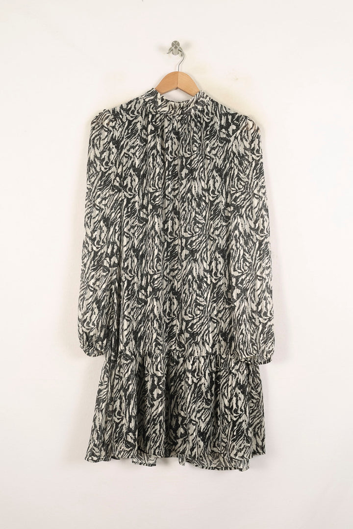 Robe Courte Noire et Blanche - Taille M/38 de la marque IKKS | PARAD60715 - Vendu par Paradigme - Image 2