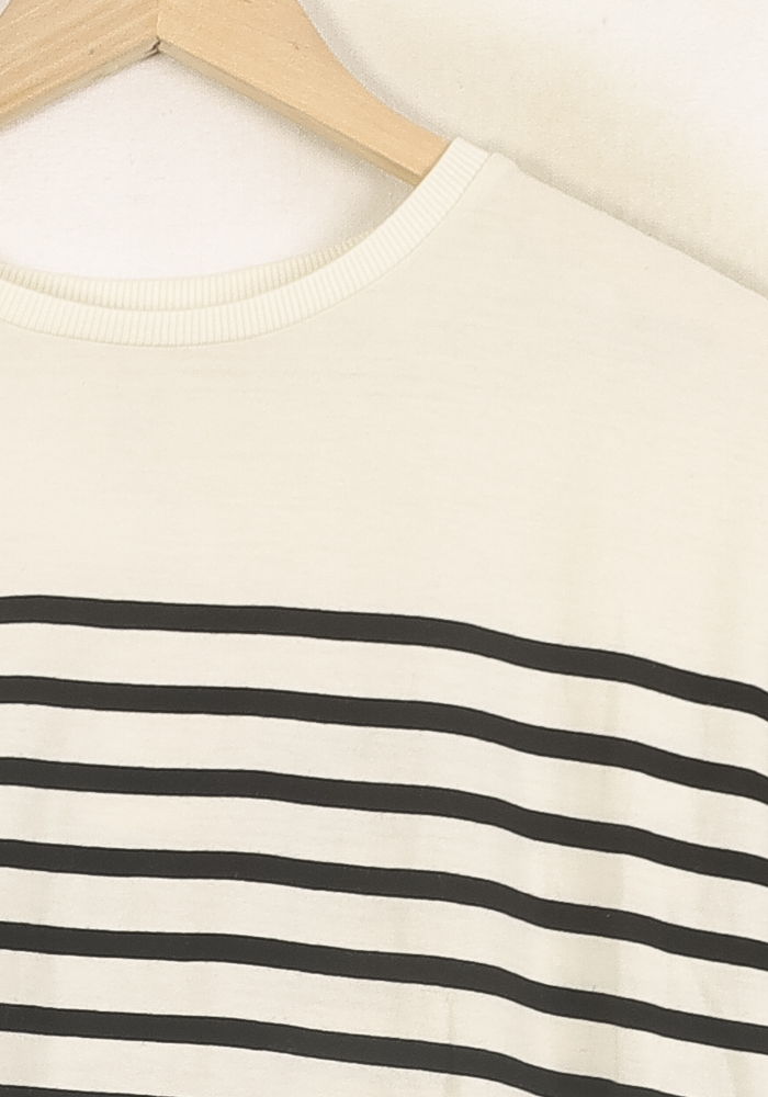 Marinière Blanc et Noir - Taille S/36 de la marque IKKS | PARAD60718 - Vendu par Paradigme - Image 3