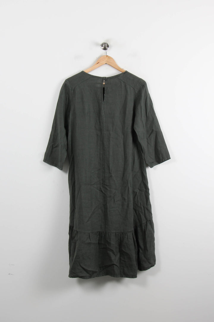 Robe Midi Verte - Taille S/36 de la marque La Fée Maraboutée | PARAD60721 - Vendu par Paradigme - Image 4