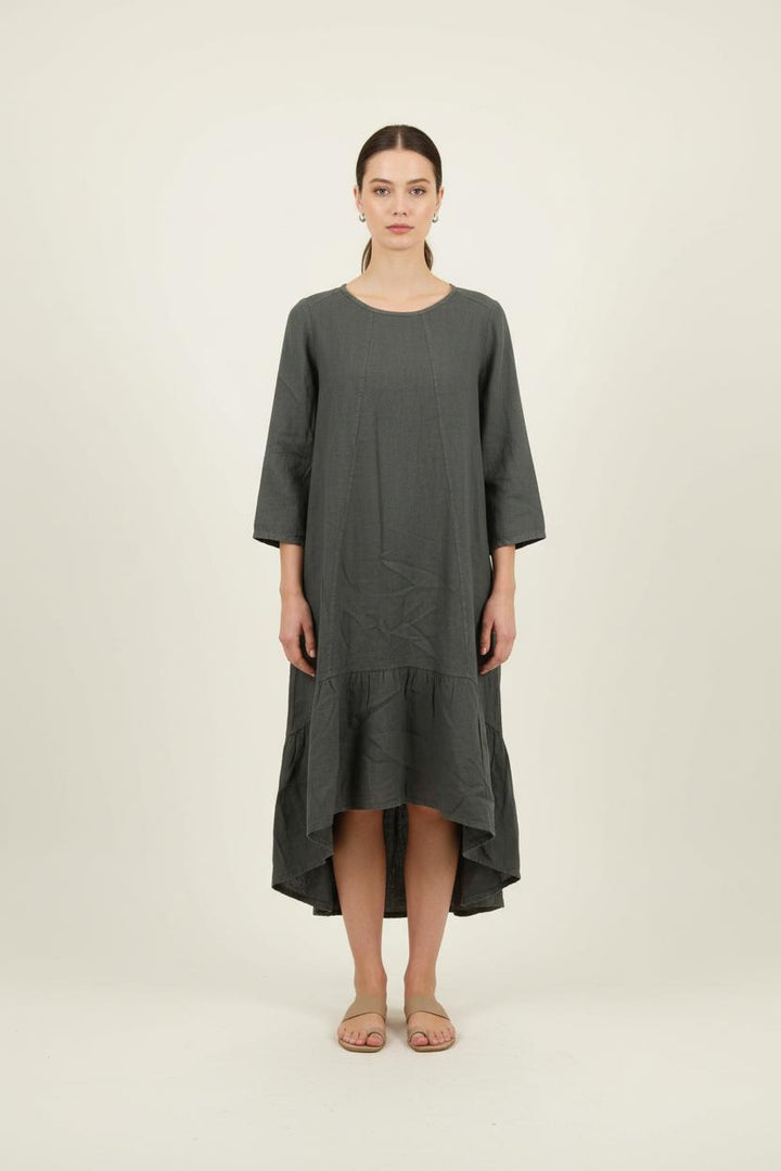 Robe Midi Verte - Taille S/36 de la marque La Fée Maraboutée | PARAD60721 - Vendu par Paradigme - Image 1