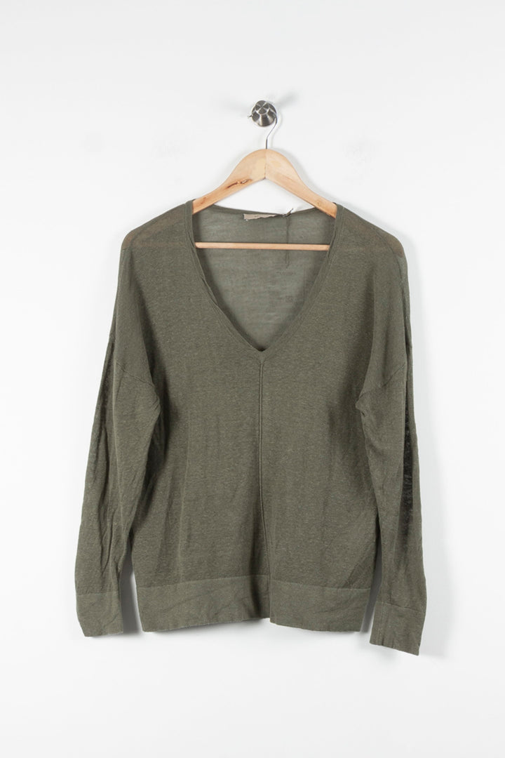 Pull Vert - Taille S/36 de la marque La Fée Maraboutée | PARAD60730 - Vendu par Paradigme - Image 2