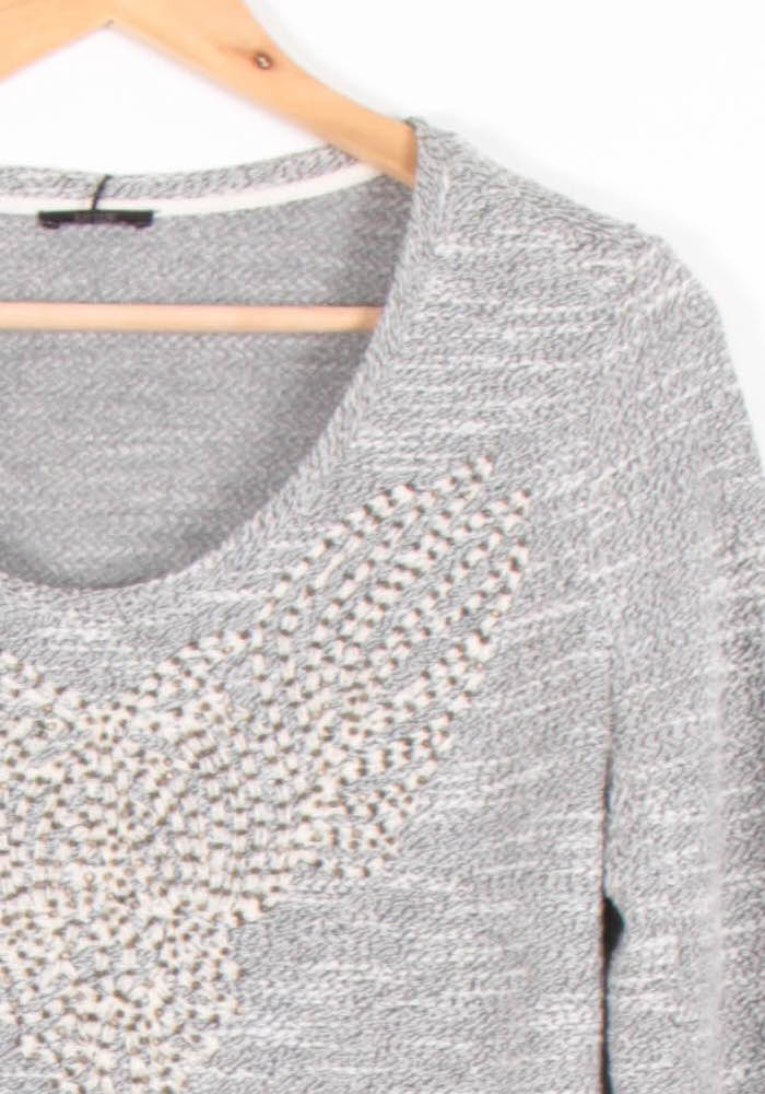 Pull Gris - Taille M/38 de la marque IKKS | PARAD60733 - Vendu par Paradigme - Image 3