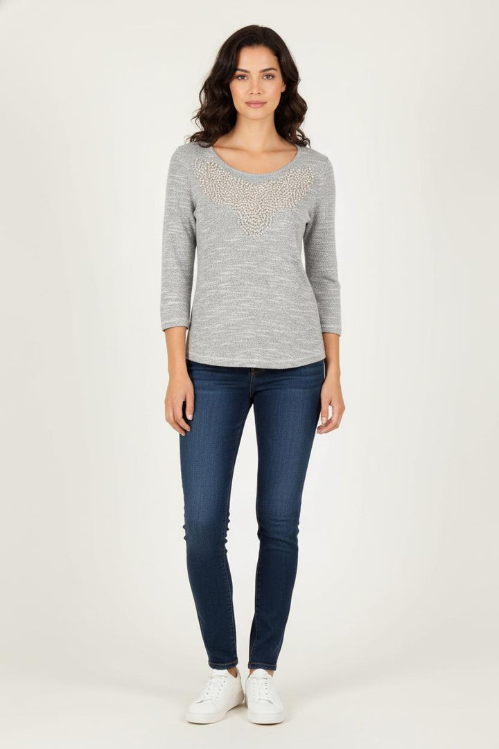 Pull Gris - Taille M/38 de la marque IKKS | PARAD60733 - Vendu par Paradigme - Image 1