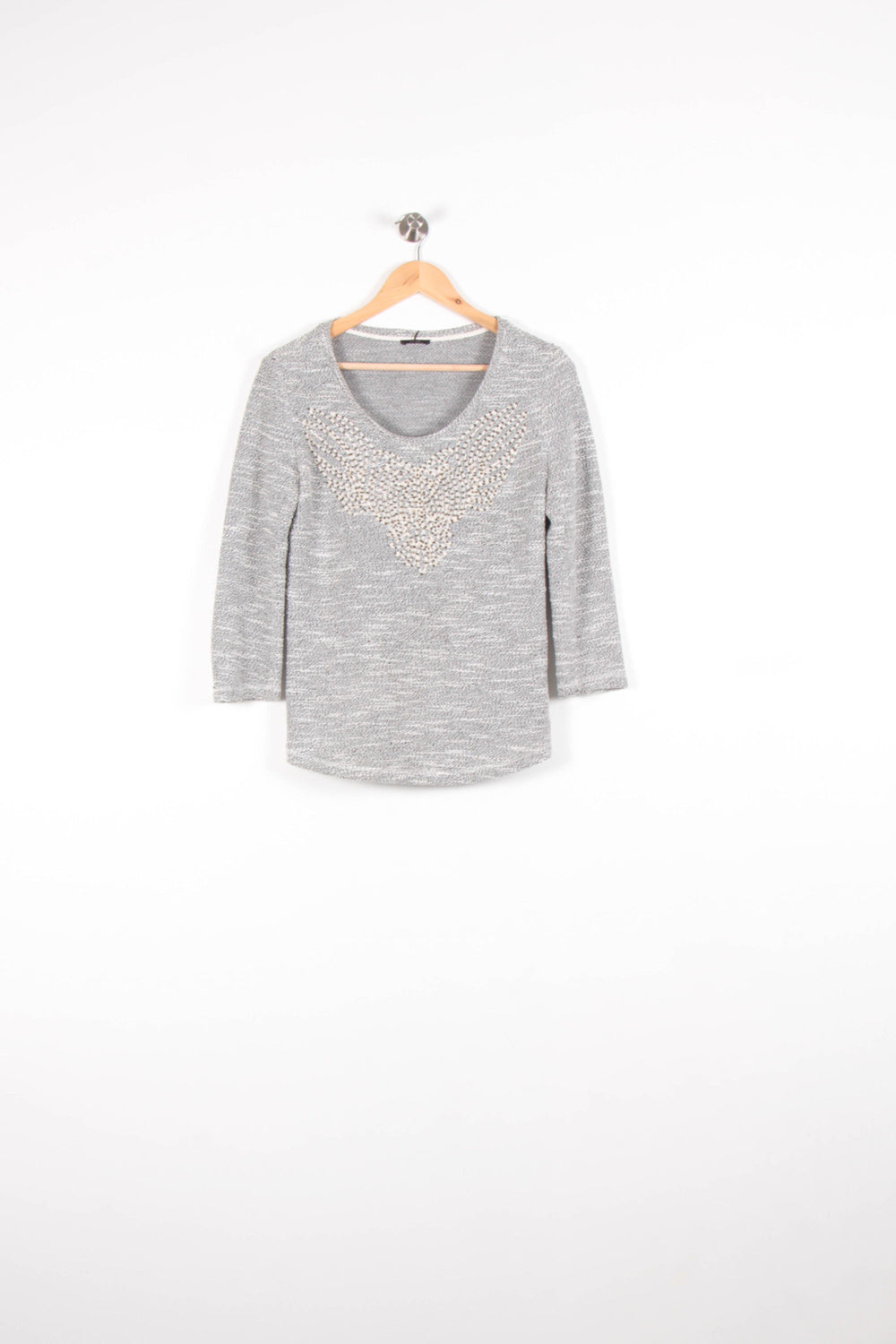 Pull Gris - Taille M/38 de la marque IKKS | PARAD60733 - Vendu par Paradigme - Image 2