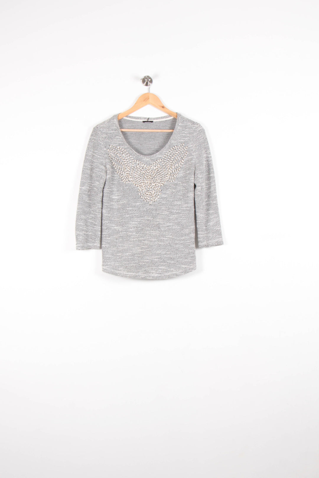 Pull Gris - Taille M/38 de la marque IKKS | PARAD60733 - Vendu par Paradigme - Image 2