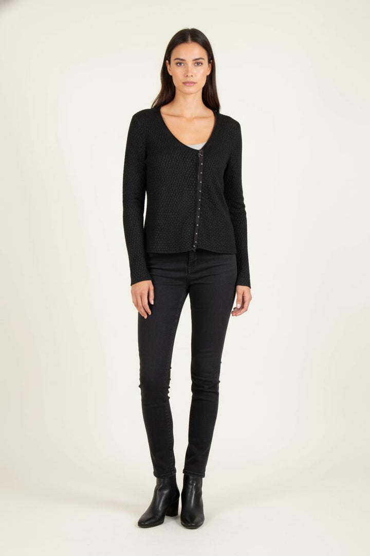 Cardigan Noir - Taille M/38 de la marque IKKS | PARAD60735 - Vendu par Paradigme - Image 1