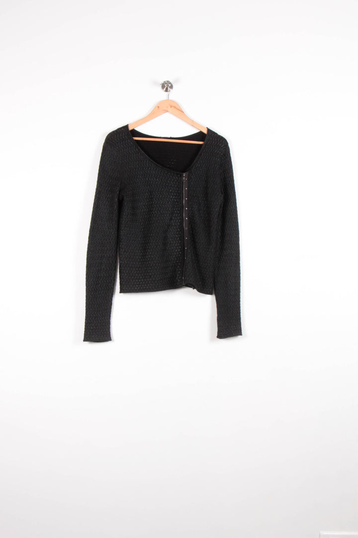 Cardigan Noir - Taille M/38 de la marque IKKS | PARAD60735 - Vendu par Paradigme - Image 2