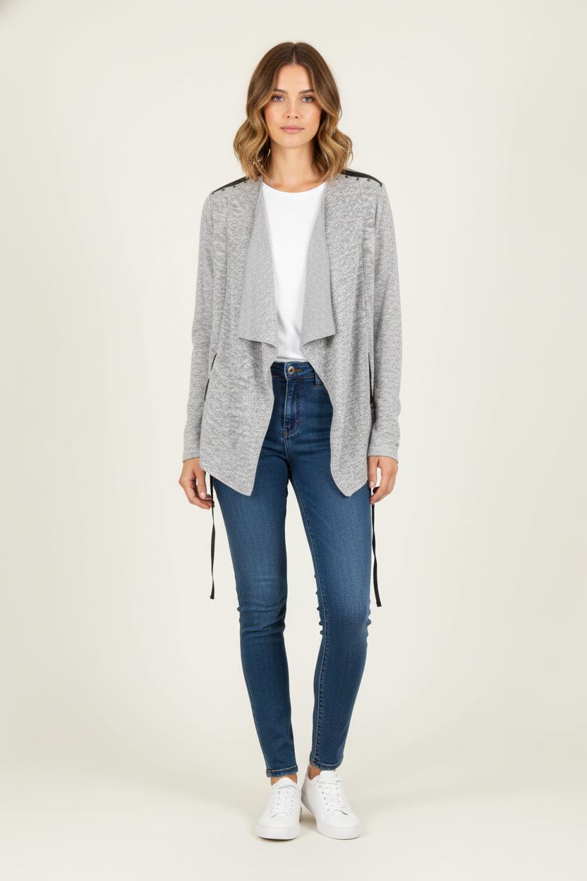 Cardigan Gris - Taille M/38 de la marque IKKS | PARAD60737 - Vendu par Paradigme - Image 1
