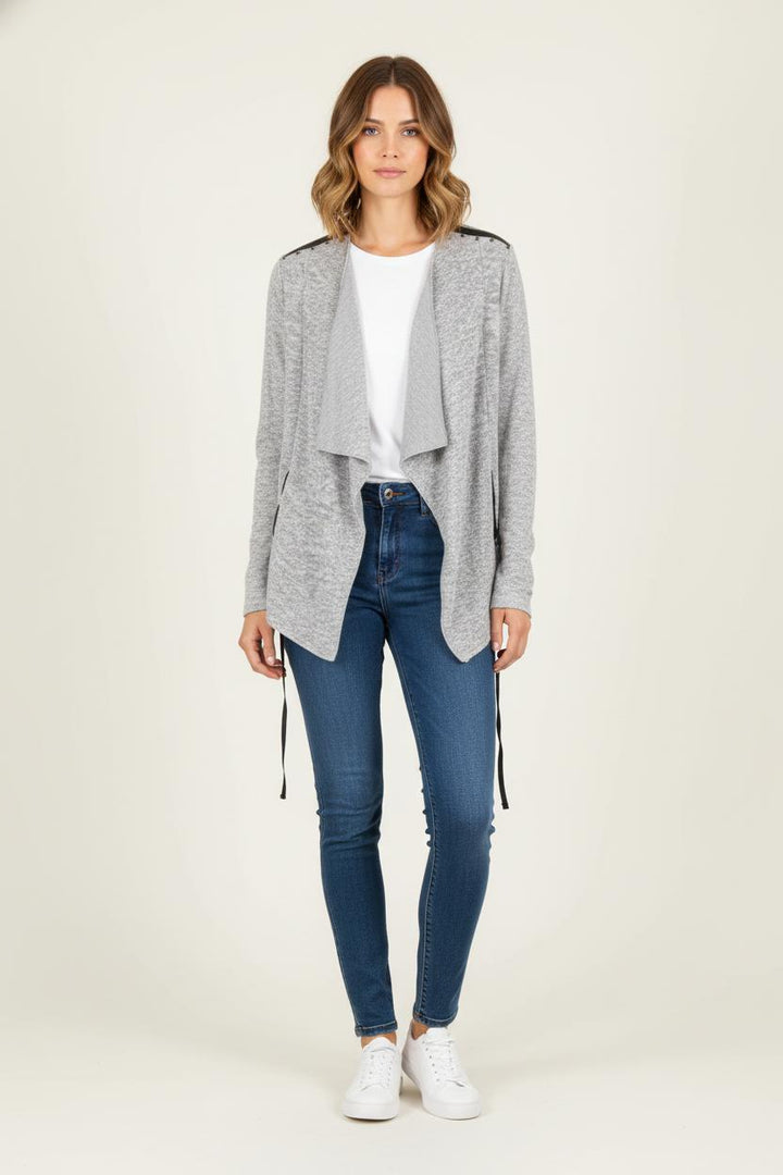 Cardigan Gris - Taille M/38 de la marque IKKS | PARAD60737 - Vendu par Paradigme - Image 1