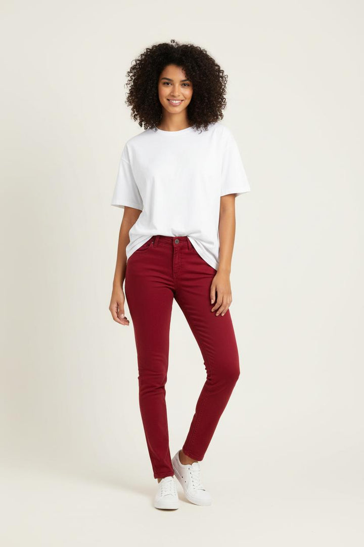 Jean Bordeaux - Taille XS/34 de la marque I.Code | PARAD60749 - Vendu par Paradigme - Image 1