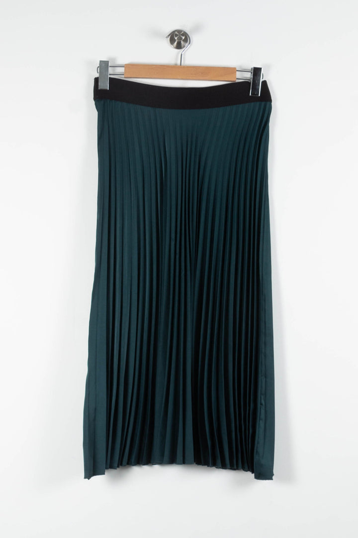 Jupe Plissée Verte et Noire - Taille M/38 de la marque La Fée Maraboutée | PARAD60772 - Vendu par Paradigme - Image 4