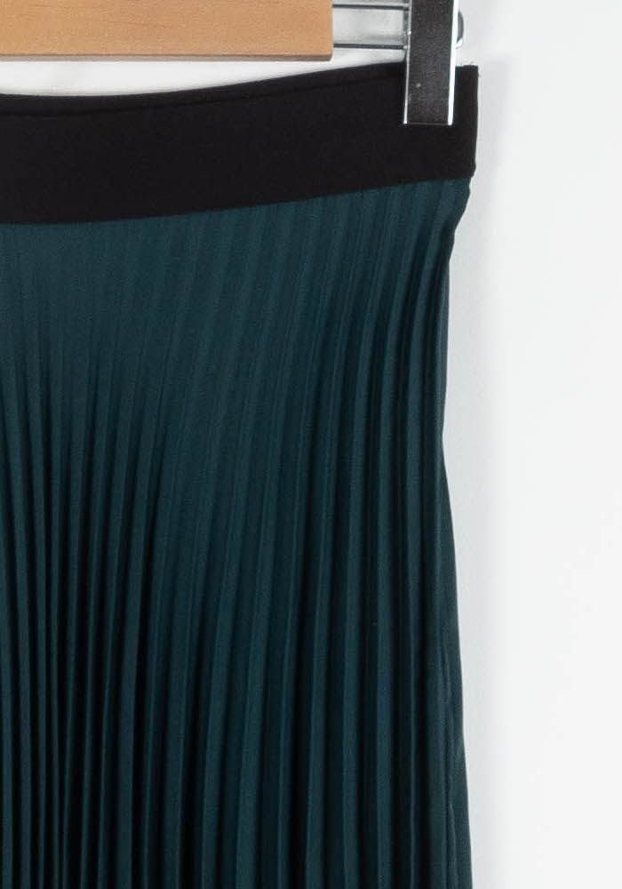 Jupe Plissée Verte et Noire - Taille M/38 de la marque La Fée Maraboutée | PARAD60772 - Vendu par Paradigme - Image 3