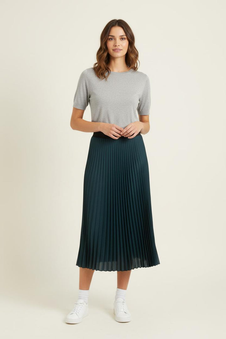 Jupe Plissée Verte et Noire - Taille M/38 de la marque La Fée Maraboutée | PARAD60772 - Vendu par Paradigme - Image 1