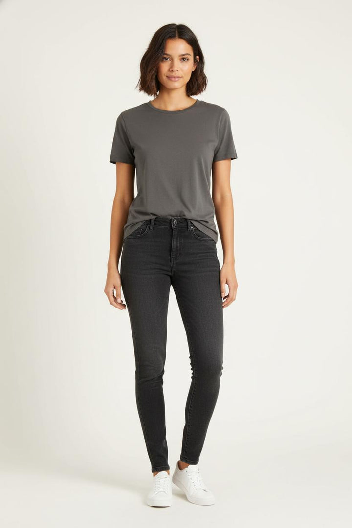 Jean Skinny Gris - Taille S/36 de la marque IKKS | PARAD60774 - Vendu par Paradigme - Image 1