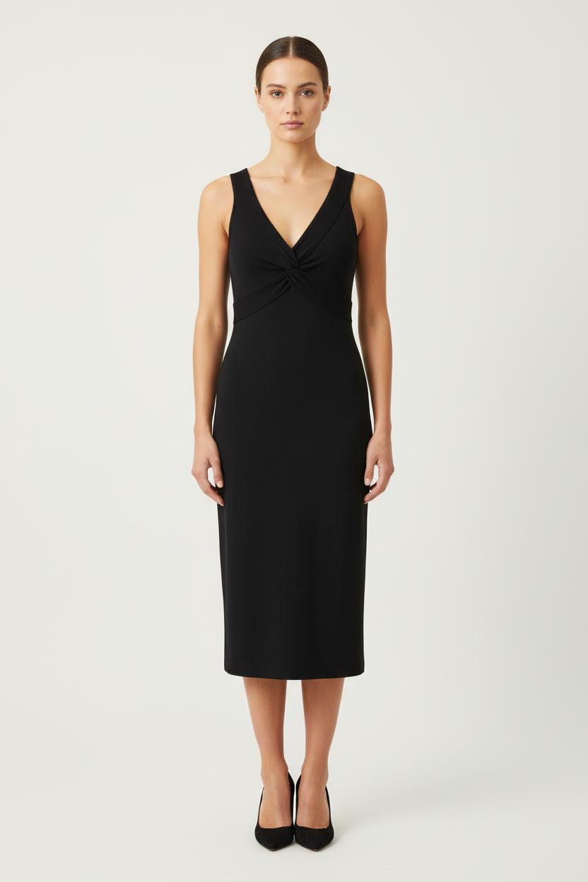 Robe Midi Noire - Taille M/38 de la marque ZAPA | PARAD60776 - Vendu par Paradigme - Image 1