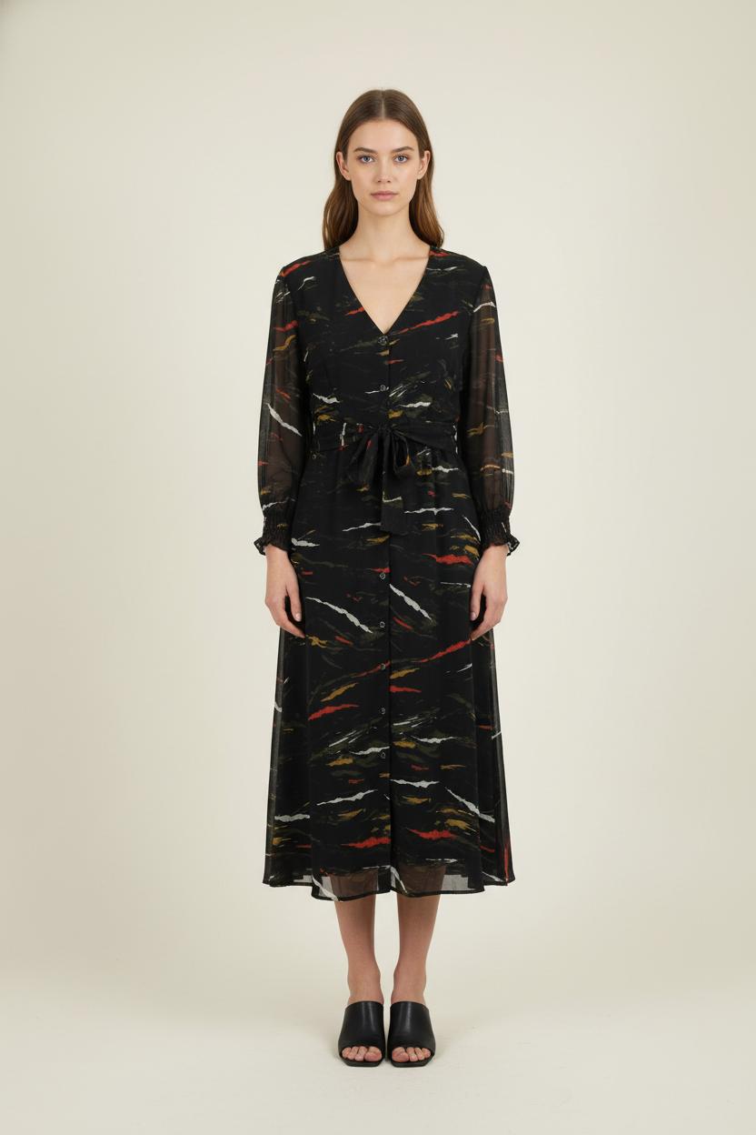 Robe Longue Multicolore - Taille S/36 de la marque One Step | PARAD60782 - Vendu par Paradigme - Image 1
