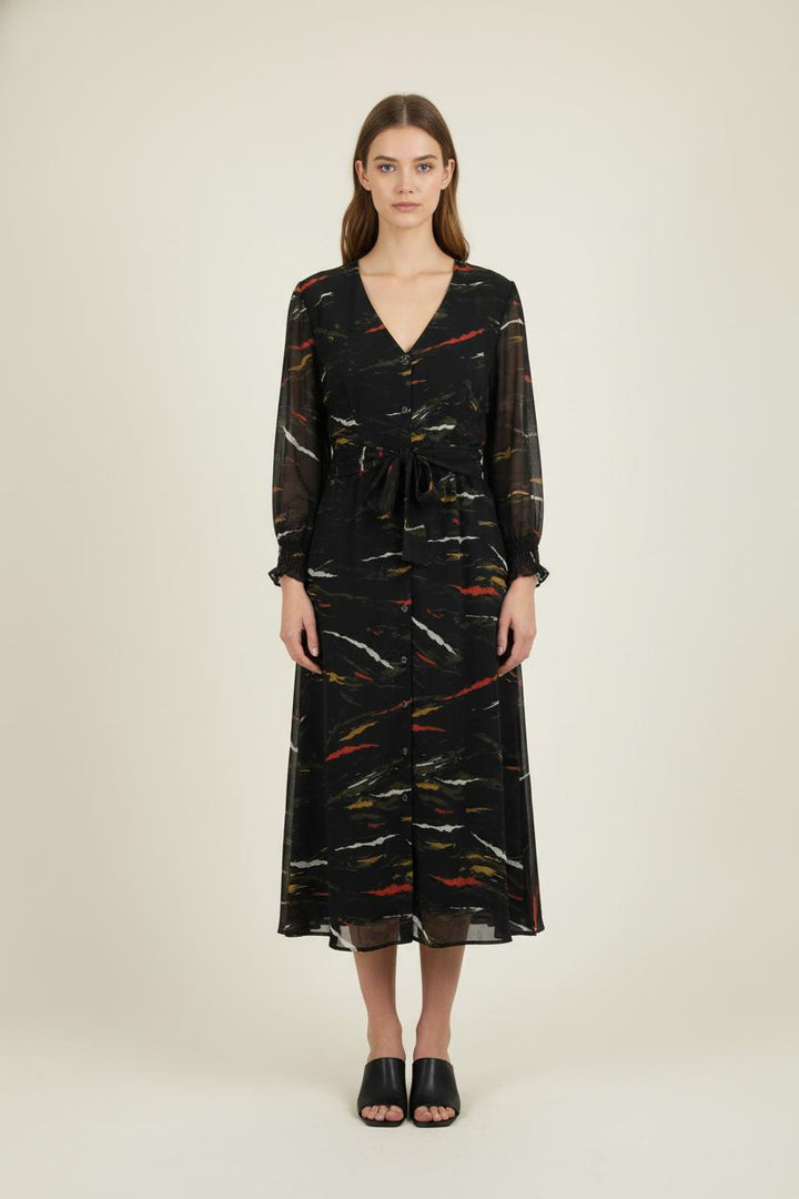 Robe Longue Multicolore - Taille S/36 de la marque One Step | PARAD60782 - Vendu par Paradigme - Image 1