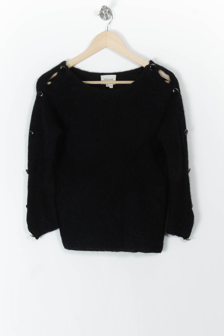 Pull Noir - Taille M/38 de la marque Sézane | PARAD60790 - Vendu par Paradigme - Image 2