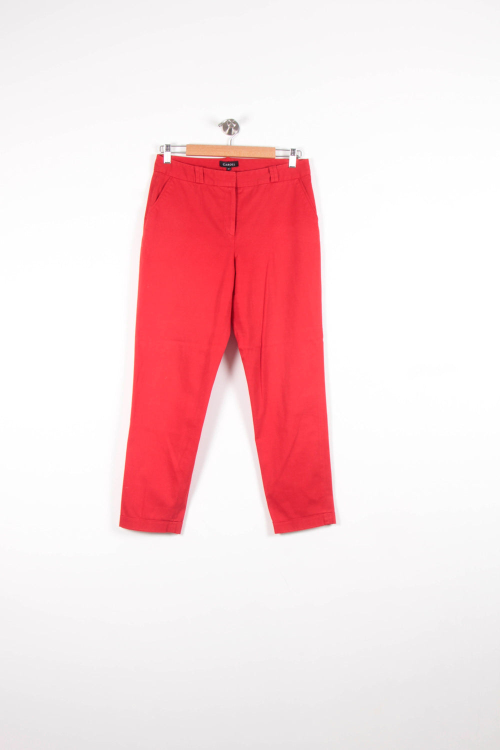 Pantalon Rouge - Taille L/40 de la marque Caroll | PARAD60792 - Vendu par Paradigme - Image 2