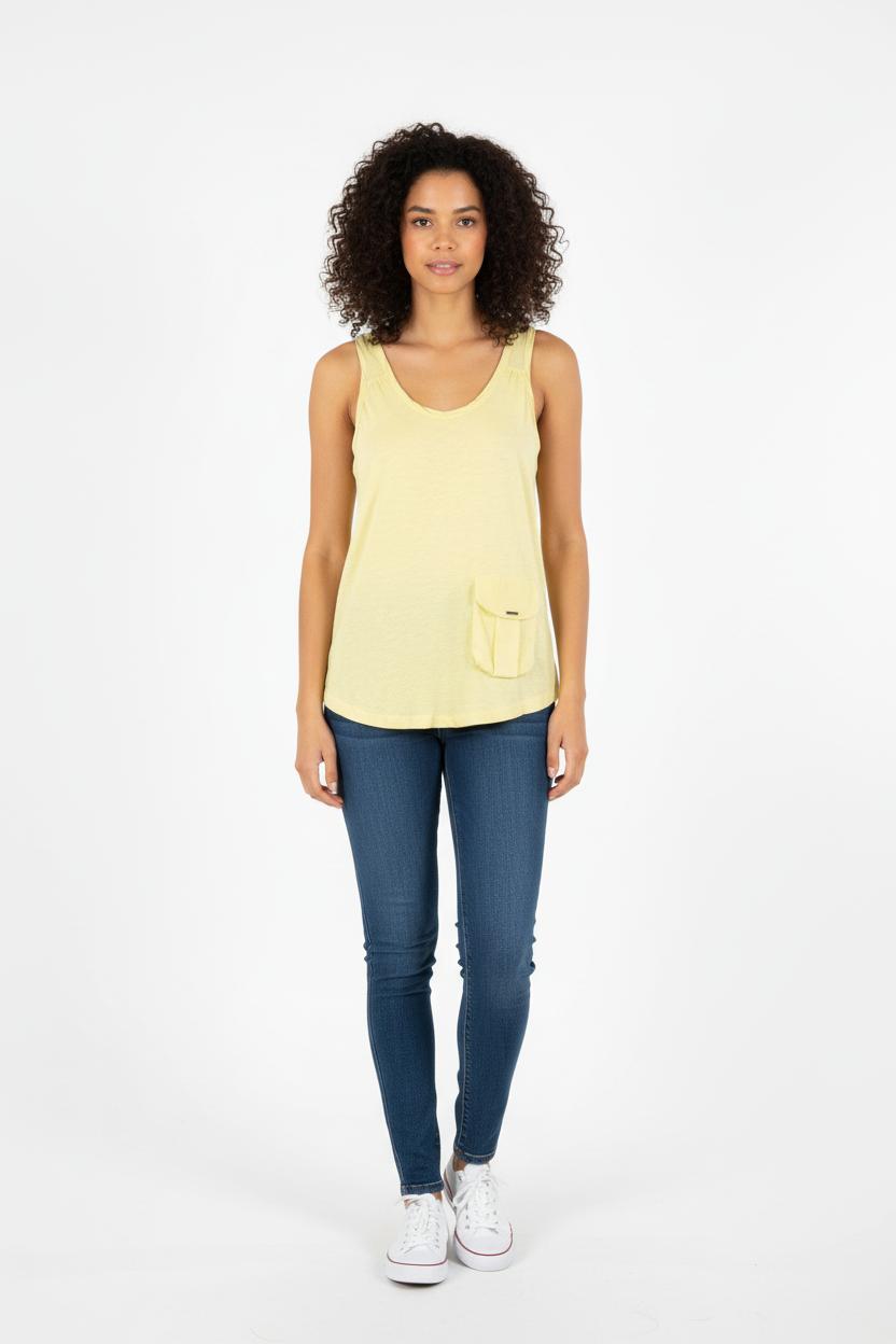 Débardeur Jaune - Taille M/38 de la marque IKKS | PARAD60799 - Vendu par Paradigme - Image 1