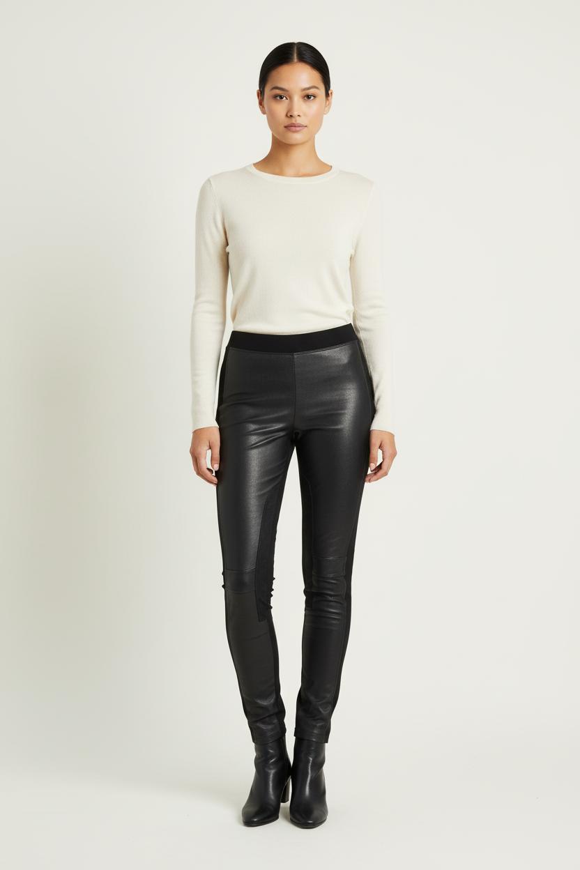 Legging Noir - Taille M/38 de la marque Sandro | PARAD60819 - Vendu par Paradigme - Image 1