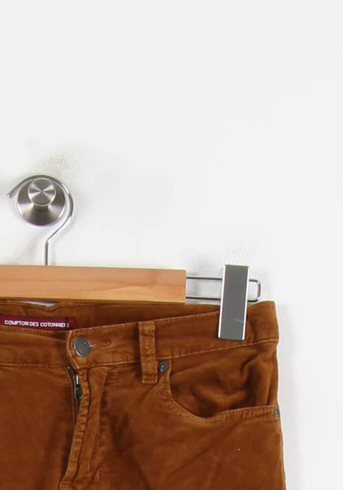 Pantalon Velours Marron - Taille S/36 de la marque Comptoir des Cotonniers | PARAD60822 - Vendu par Paradigme - Image 3