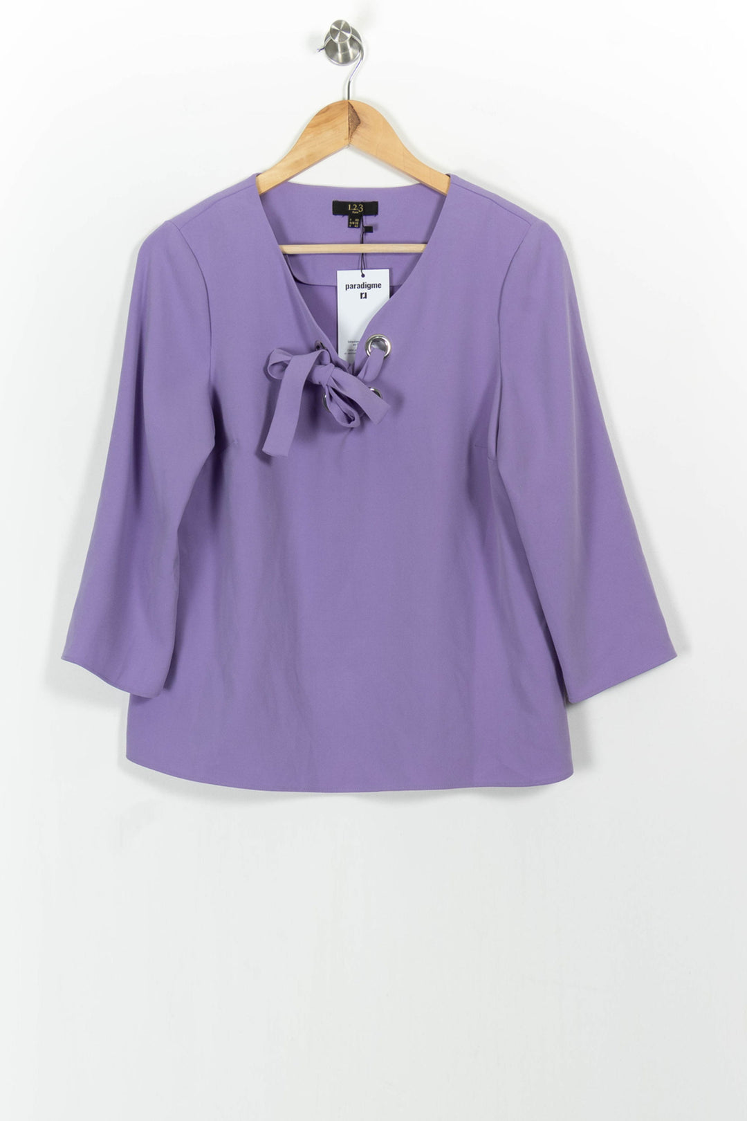 Blouse Violette - Taille L/40 de la marque Maison 123 | PARAD60823 - Vendu par Paradigme - Image 2