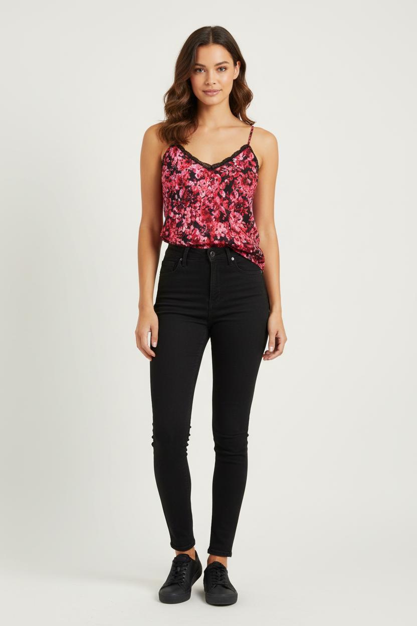 Caraco Rose et Noir - Taille L/40 de la marque IKKS | PARAD60833 - Vendu par Paradigme - Image 1