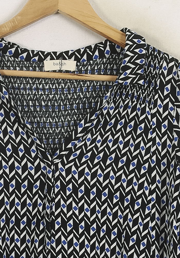 Robe Courte Noire et Blanche - Taille S/36 de la marque ba&sh | PARAD60835 - Vendu par Paradigme - Image 3