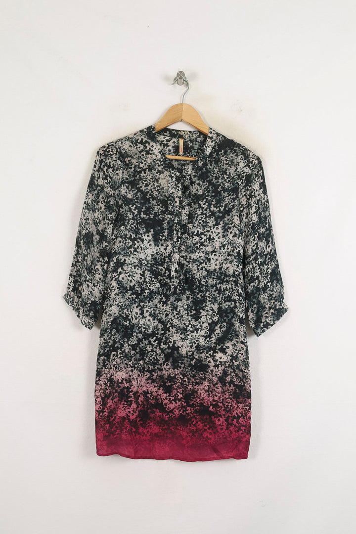 Robe Courte Noire et Rose - Taille S/36 de la marque I.Code | PARAD60844 - Vendu par Paradigme - Image 2