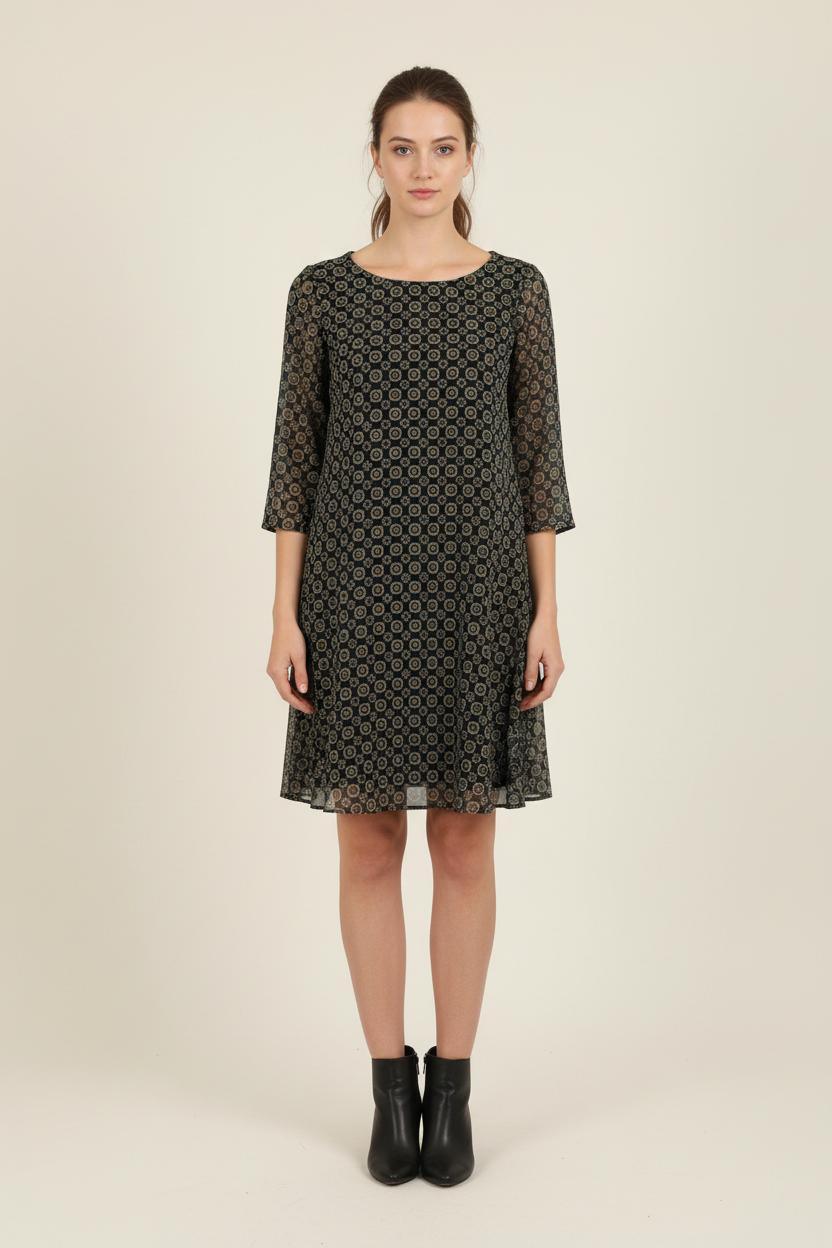 Robe Courte Noire et Beige - Taille XS/34 de la marque Claudie Pierlot | PARAD60846 - Vendu par Paradigme - Image 1