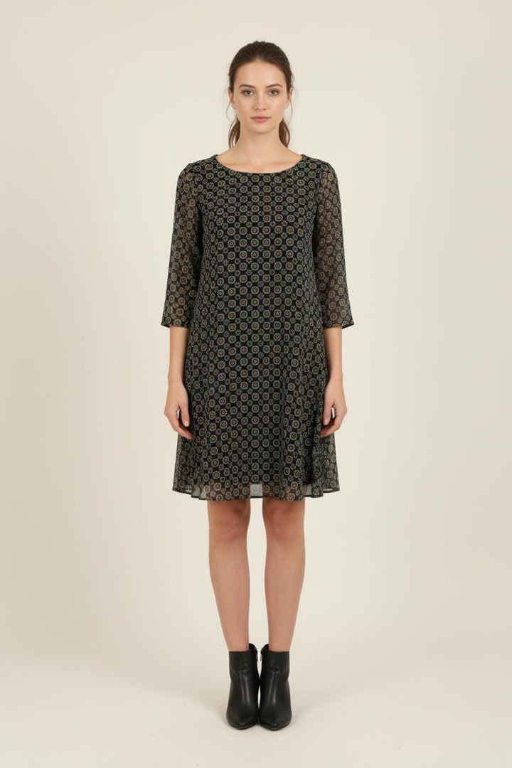 Robe Courte Noire et Beige - Taille XS/34 de la marque Claudie Pierlot | PARAD60846 - Vendu par Paradigme - Image 1