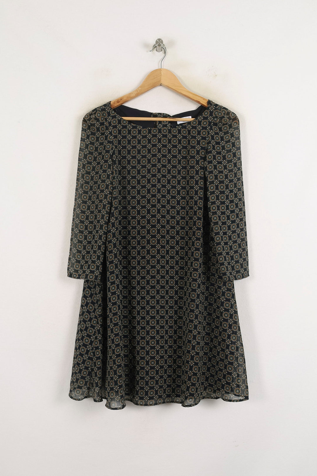 Robe Courte Noire et Beige - Taille XS/34 de la marque Claudie Pierlot | PARAD60846 - Vendu par Paradigme - Image 2