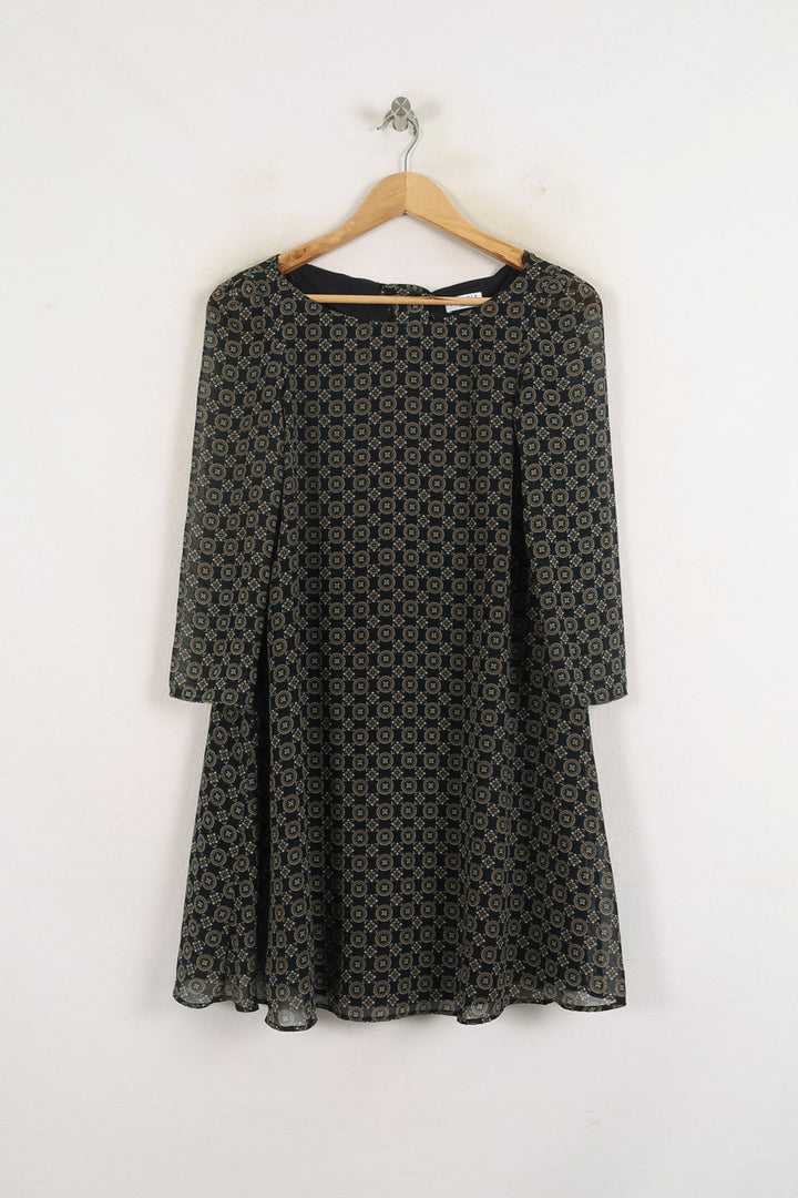 Robe Courte Noire et Beige - Taille XS/34 de la marque Claudie Pierlot | PARAD60846 - Vendu par Paradigme - Image 2