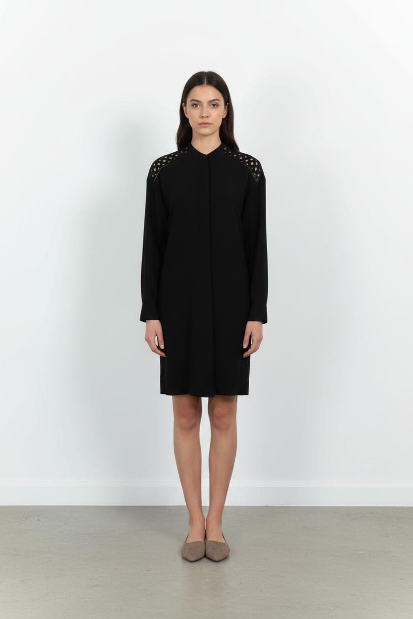 Robe Courte Noire - Taille XS/34 de la marque IKKS | PARAD60853 - Vendu par Paradigme - Image 1